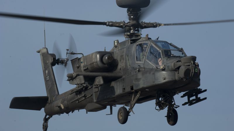 Apache AH-64, attack helicopter, US Army, U.S. Air Force (horizontal)