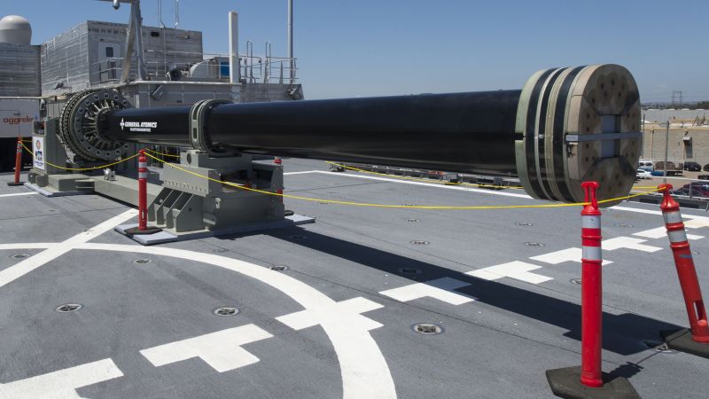 Hypersonic Railgun, Electromagnetic Railgun, U.S. Navy (horizontal)