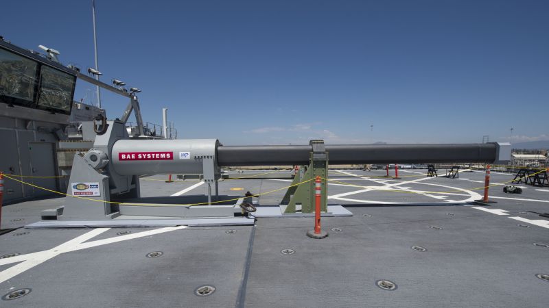 Hypersonic Railgun, Electromagnetic Railgun, U.S. Navy (horizontal)