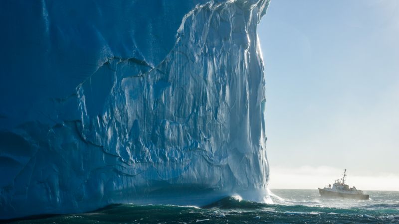 Iceberg, 4k, HD wallpaper, South Georgia, Atlantic Ocean, ship, travel, tourism, ocean, National Geographic Traveler Photo Contest (horizontal)