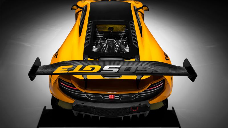 McLaren 650S GT3, Geneva International Motor Show 2016, sports car, yellow (horizontal)
