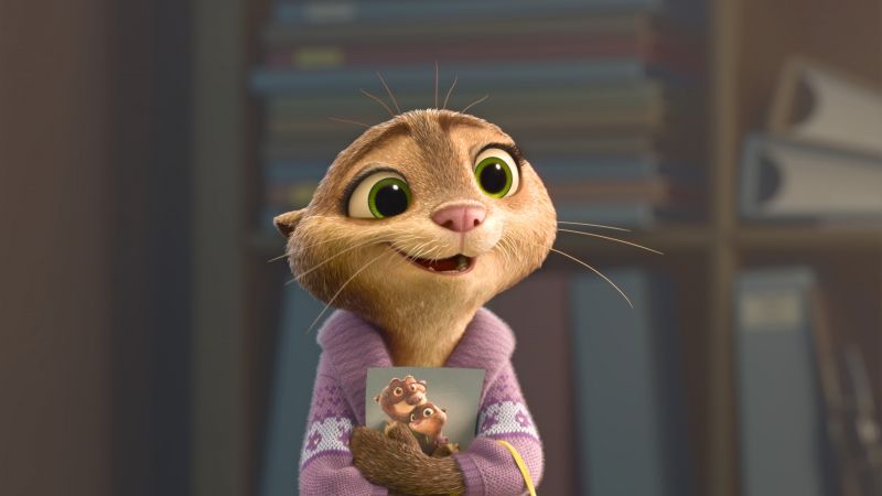 Zootopia, Mrs. Otterton, otter, Best Animation Movies of 2016, cartoon (horizontal)