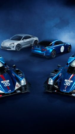 Renault Alpine A460, sport cars, Le Mans, LMP2 (vertical)