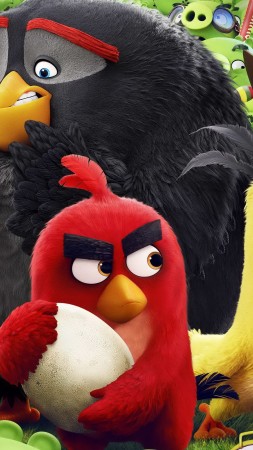 Angry Birds Movie, chuck, red, bomb, Best Animation Movies of 2016 (vertical)