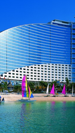 Jumeirah Beach, Dubai, Hotel, sea, ocean, water, sunny day, travel, vacation, booking, beach, sand, resort (vertical)
