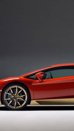 Lamborghini Aventador LP 700-4, "Miura Homage", supercar, red, Goodwood Festival of Speed 2016 (vertical)