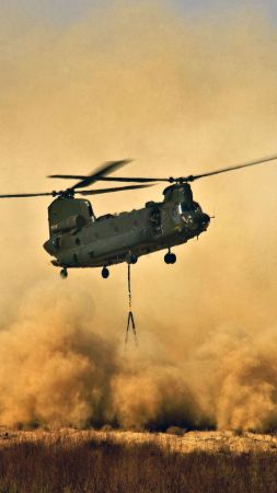 Boeing CH-47 Chinook, helicopter, U.S. Air Force (vertical)