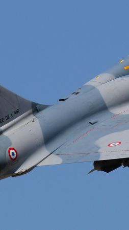 Dassault Mirage 2000, fighter aircraft, French Air Force (vertical)