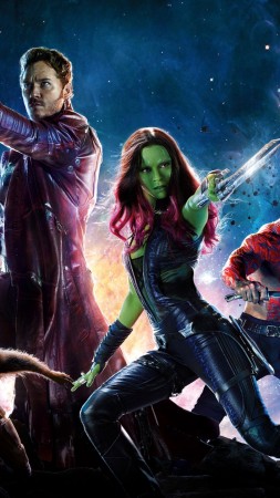 Guardians of the Galaxy Vol 2, Gamora, raccoon, Zoe Saldaña, best movies (vertical)