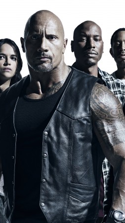 The Fate of the Furious, Vin Diesel, Dwayne Johnson, Jason Statham, Michelle Rodriguez, best movies (vertical)