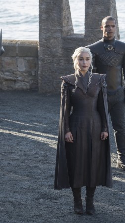 Game of Thrones, Emilia Clarke, Peter Dinklage, season 7, best tv series (vertical)