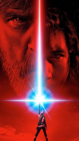 Star Wars: The Last Jedi, poster, Mark Hamill, Daisy Ridley, best movies (vertical)