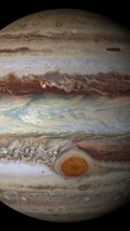 Jupiter, Juno, 4k, HD, NASA, space, photo, planet (vertical)