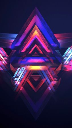 HD, abstract, polygon (vertical)