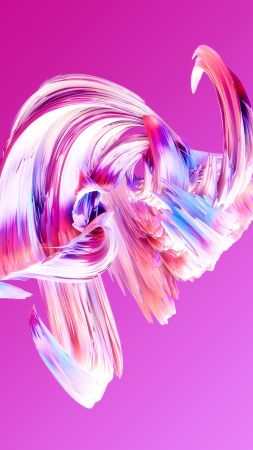 HD, abstract, Paintwaves, pink (vertical)