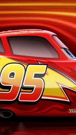 Cars 3, 4k, Lightning McQueen, poster (vertical)