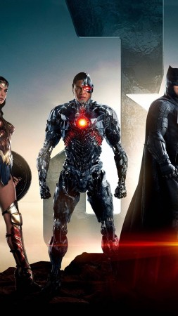 Justice League, Movie, Batman, Wonder Woman, 4k (vertical)