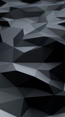 polygons, abstract, 4k (vertical)