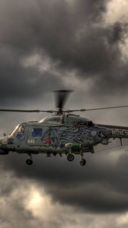 AW139, AgustaWestland, Westland, helicopter, Wild Cat, Royal Navy, flight, sky, clouds (vertical)