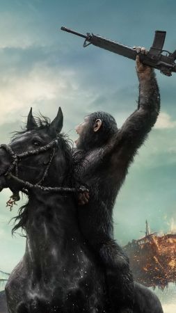 War for the Planet of the Apes, 4k (vertical)