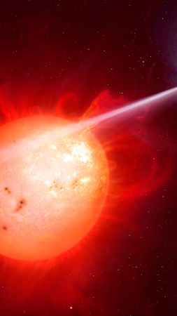 AR Scorpii, Red dwarf star, 5k (vertical)