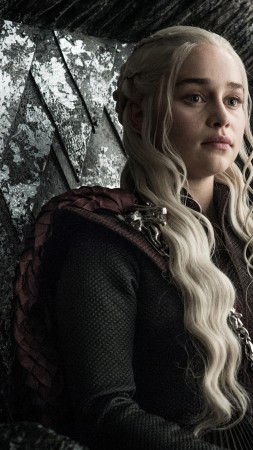 Game of Thrones, Daenerys Targaryen, Emilia Clarke, TV Series, 4k (vertical)