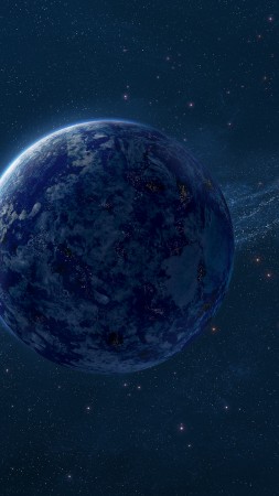 planet, blue, HD (vertical)