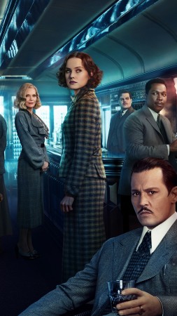Murder on the Orient Express, Johnny Depp, Daisy Ridley, Penelope Cruz, Michelle Pfeiffer, 5k (vertical)