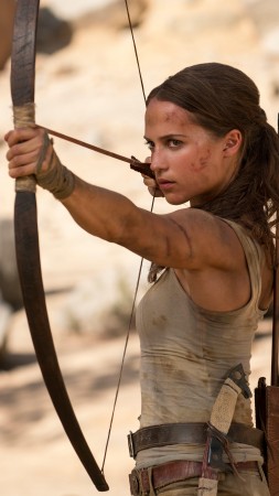 Lara Croft, Tomb Raider, Alicia Vikander, 5k (vertical)