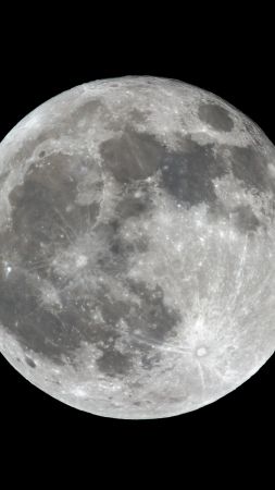 moon, planet, 4k (vertical)