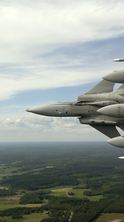 Saab, JAS 39, Gripen, multirole fighter, aircraft, Swedish Air Force, maneuver (vertical)