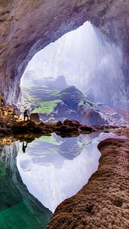 Son Doong, Vietnam, cave, 4k (vertical)