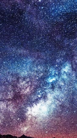 Nebula, space, stars, 4k (vertical)