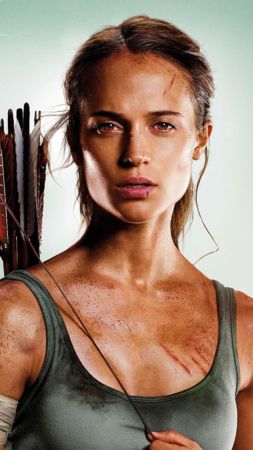 Lara Croft, Tomb Raider, Alicia Vikander, 4k (vertical)