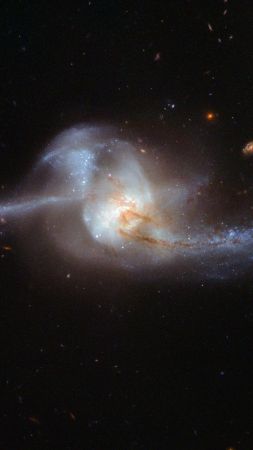 Hubble, space, galaxy, 4k (vertical)