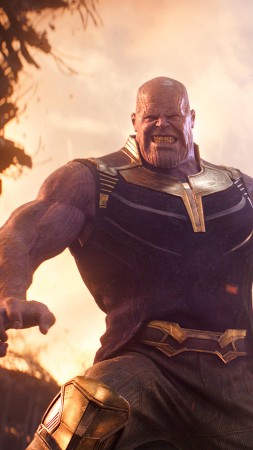 Avengers: Infinity War, Thanos, Josh Brolin, 4k (vertical)
