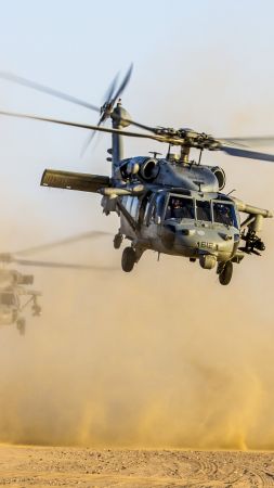 Helicopter, Black Hawk, US Army, 4k (vertical)