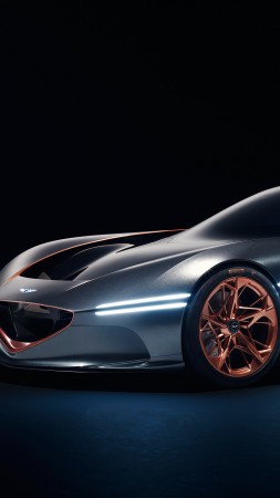 Genesis Essentia, sport car, electric cars, Concept, 4k (vertical)
