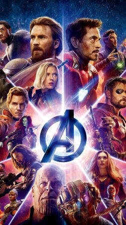 Avengers: Infinity War, poster, 8k (vertical)