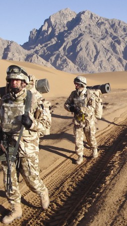 Romanian Armed Forces, soldier, Romania, mountain, Afghanistan, patrol (vertical)
