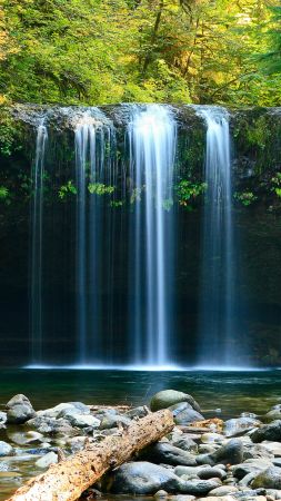 Waterfall, 4K (vertical)