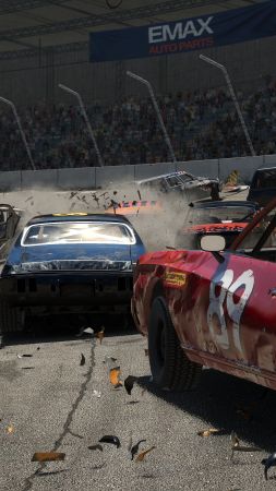 Wreckfest, Next Car Game, E3 2018, screenshot, 4K (vertical)