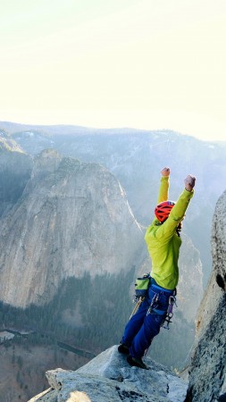 The Dawn Wall, Tommy Caldwell, 4K (vertical)