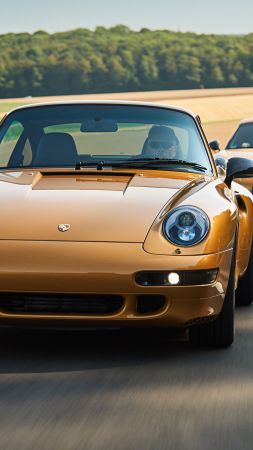Porsche 993 Turbo S Project Gold, 2018 Cars, limited edition, 4K (vertical)