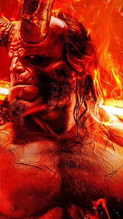 Hellboy, David Harbour, poster, 5K (vertical)