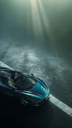 McLaren 720S Spider, supercar, 2019 Cars, 4K (vertical)