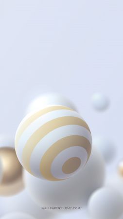 abstract, 3D, colorful, pearls, 8k (vertical)