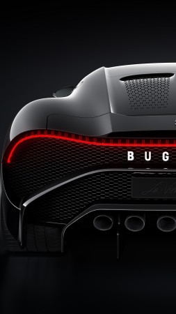 Bugatti La Voiture Noire, Geneva Motor Show 2019, 2019 Cars, supercar, 5K (vertical)