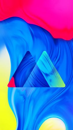Samsung Galaxy M10, abstract, colorful, HD (vertical)