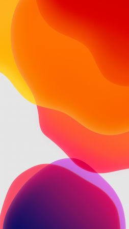 iOS 13, iPadOS, abstract, colorful, WWDC 2019, 4K (vertical)